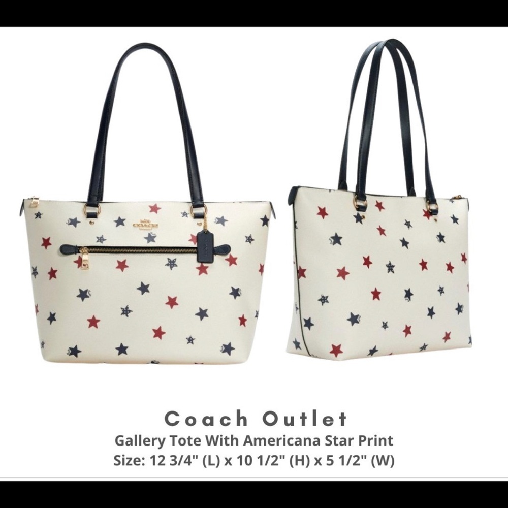 Coach purse with stars